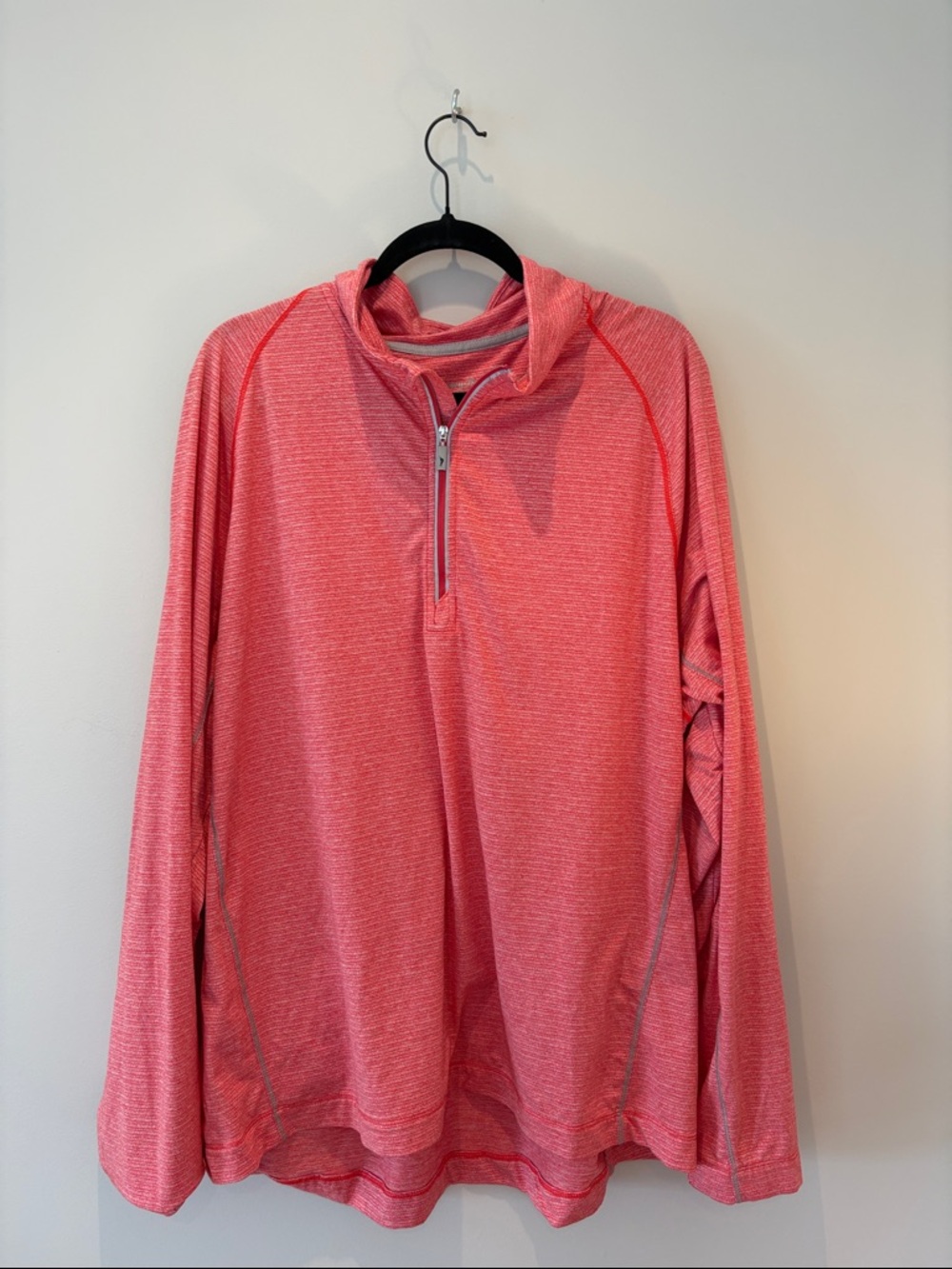 Tommy Bahama Coral Heathered Half-Zip Pullover